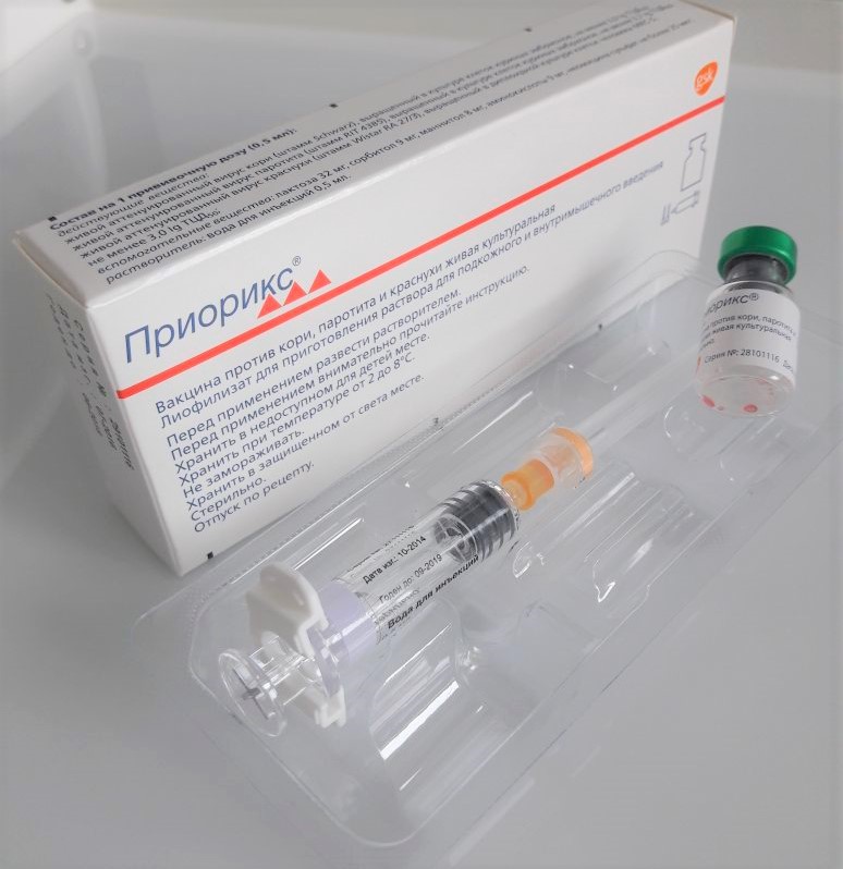 Прививка приорикс в россии